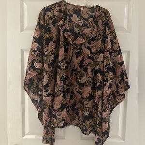 My story oversized poncho top